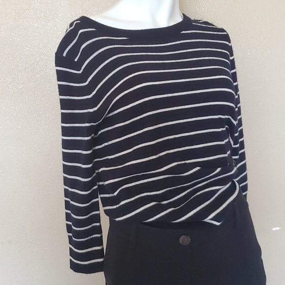 Vince Stripe Cashmere tie back Sweater - Picture 5 of 6